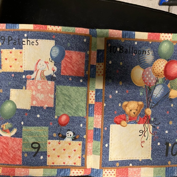 Blue Jean teddy and friends counting cloth book - Picture 4 of 4